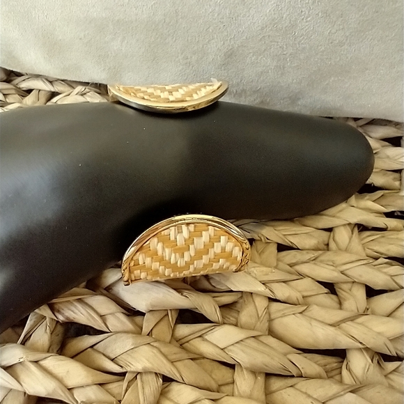 Split Bangle Cuff Bracelet  Weaved Design - Picture 7 of 9